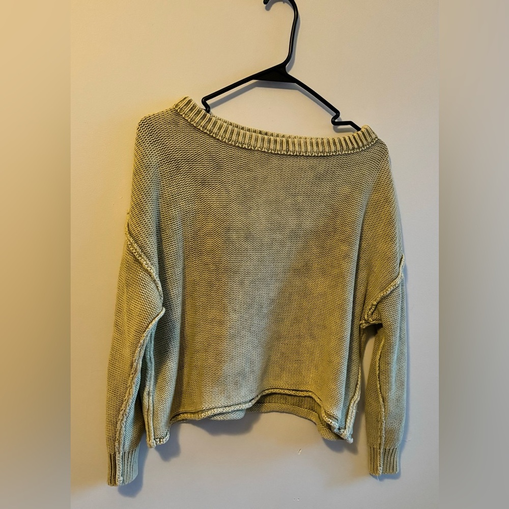 Mustard Seed Cropped Sweater M